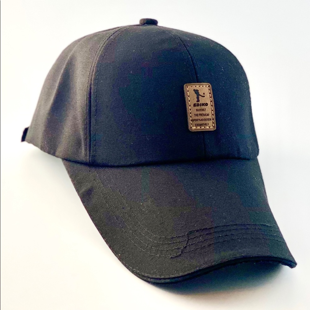 New Cap with leather patch detail